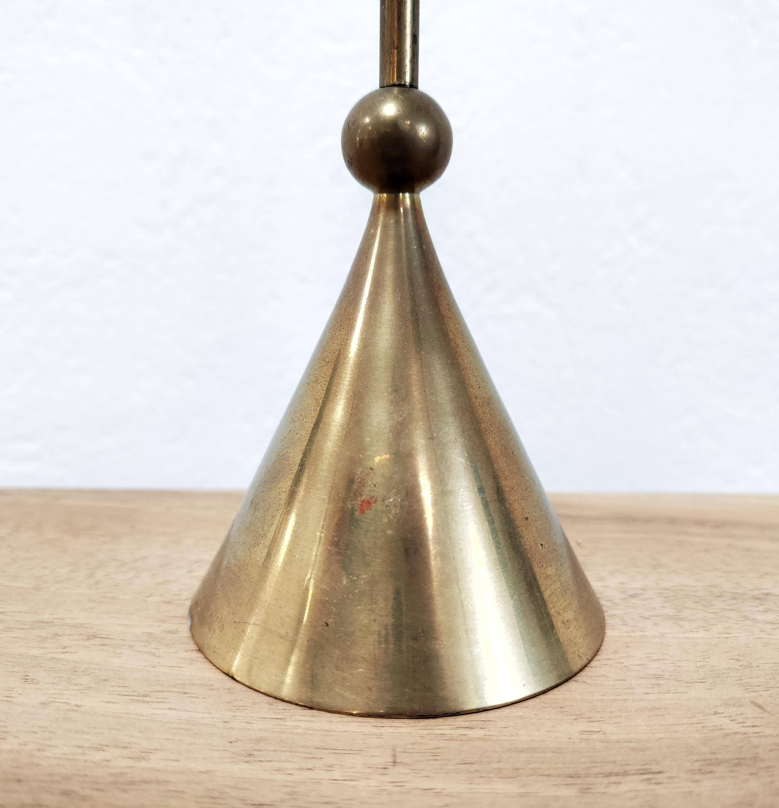 Set of three bronze candlesticks by Christian de Beaumont from the 1980s.