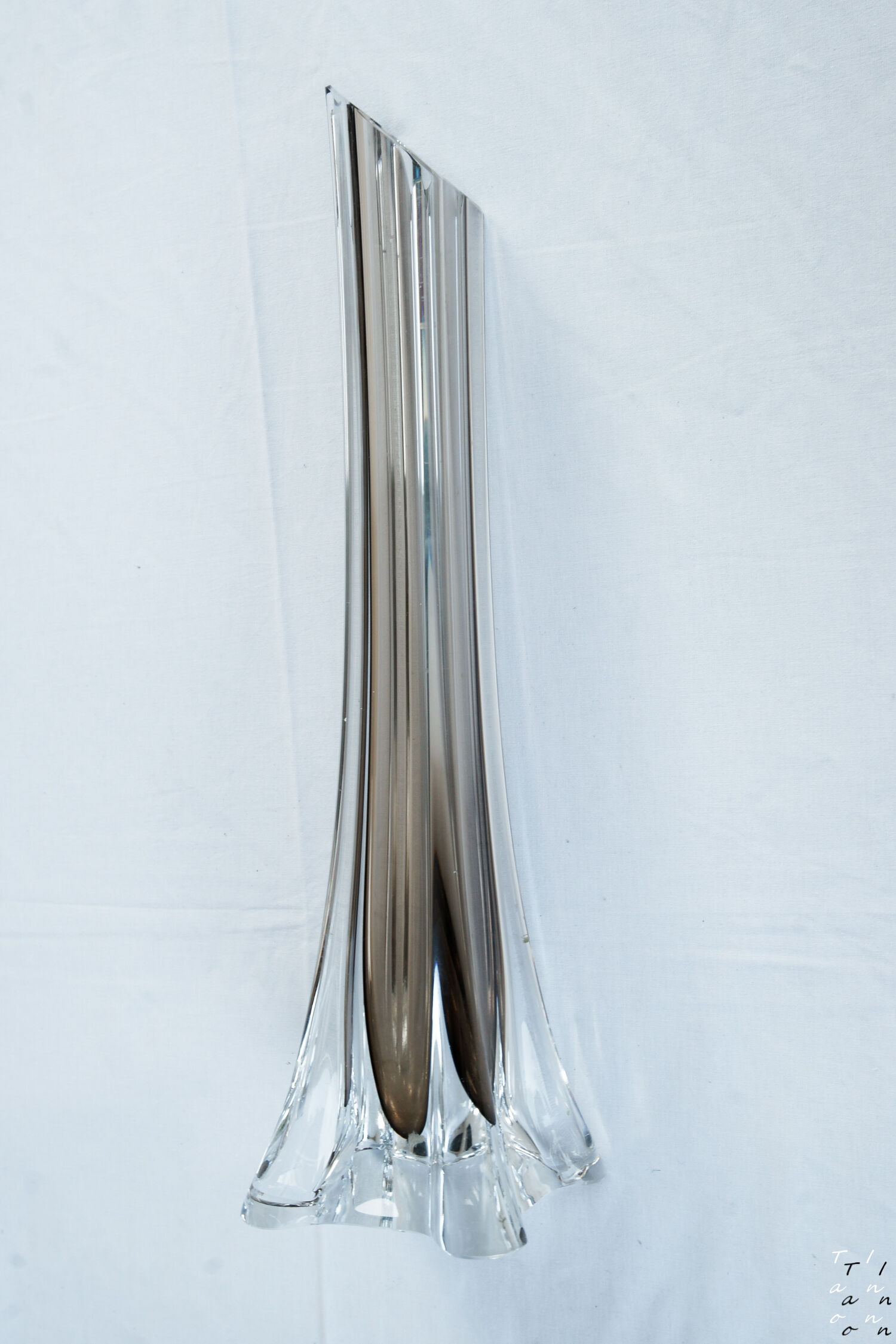 Smoked Crystal vase
