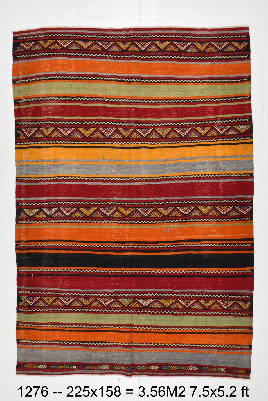 5x7 Kilim Handwoven Rugs, 158x225Cm
