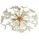 Transparent butterfly murano glass sputnik oval chandelier