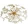 Transparent butterfly murano glass sputnik oval chandelier