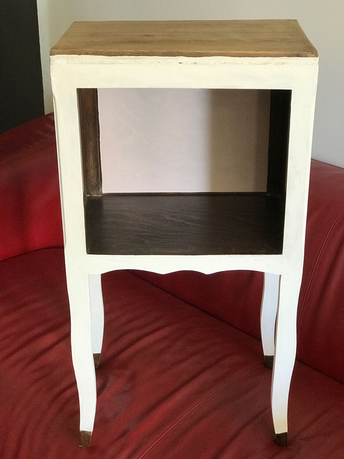 Bedside table vintage country style wood