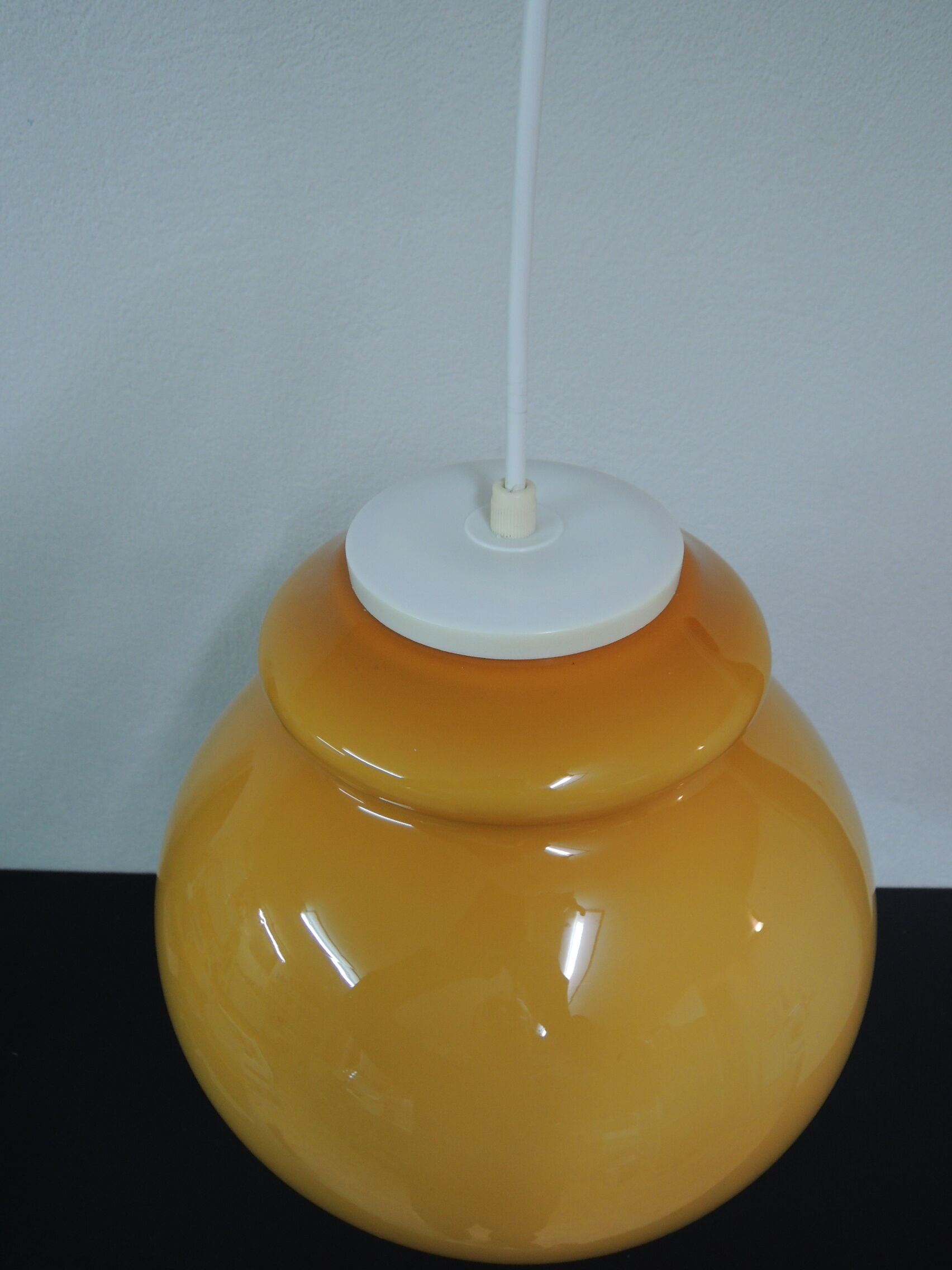 Orange opaline hanging