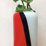 Red Italian Murano glass vase