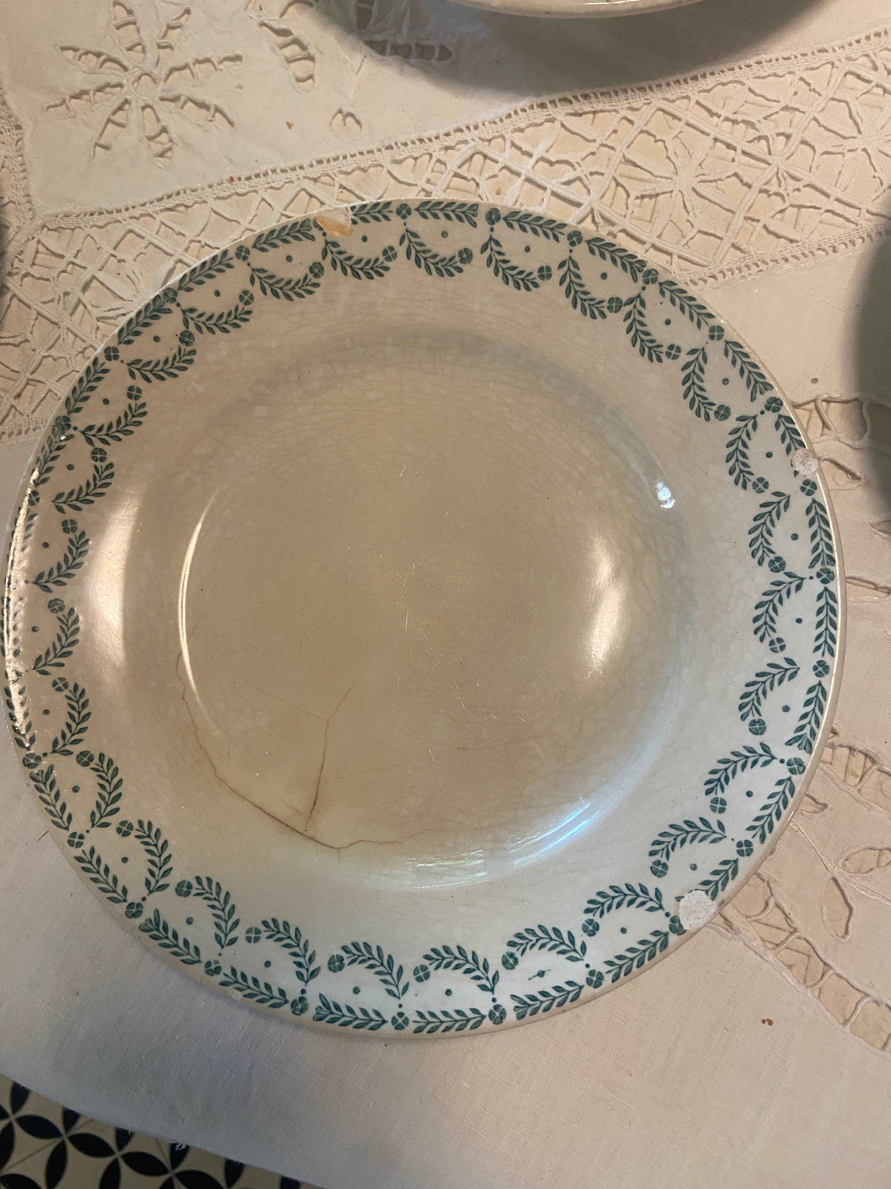 Vintage ceramic 12 plates and 3 plates
