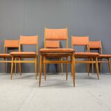 Chaises de salle à manger italiennes du milieu du siècle, années 1950