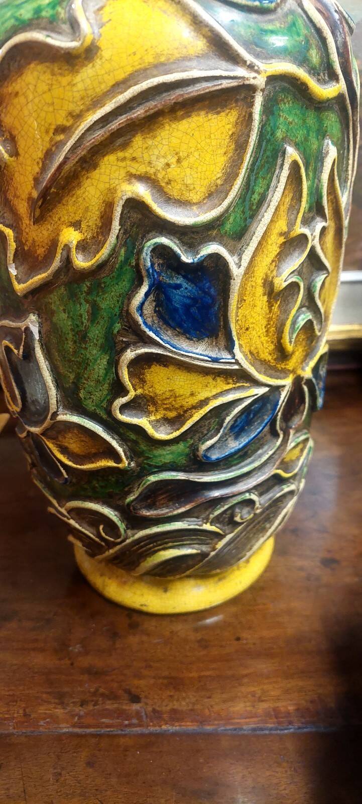 Ceramic lamp base by Ugo Zaccagnini from the 1930s.