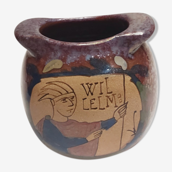 Iridescent ceramic vase DESMANT Bayeux
