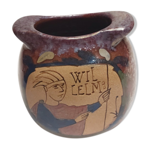 Vase céramique irisée