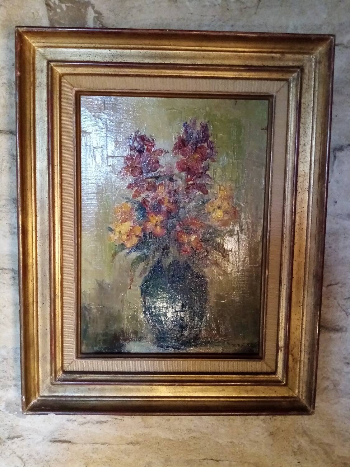 Oil on canvas still life Roland Dufils