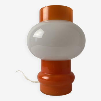 Lampe à poser, opaline années 70