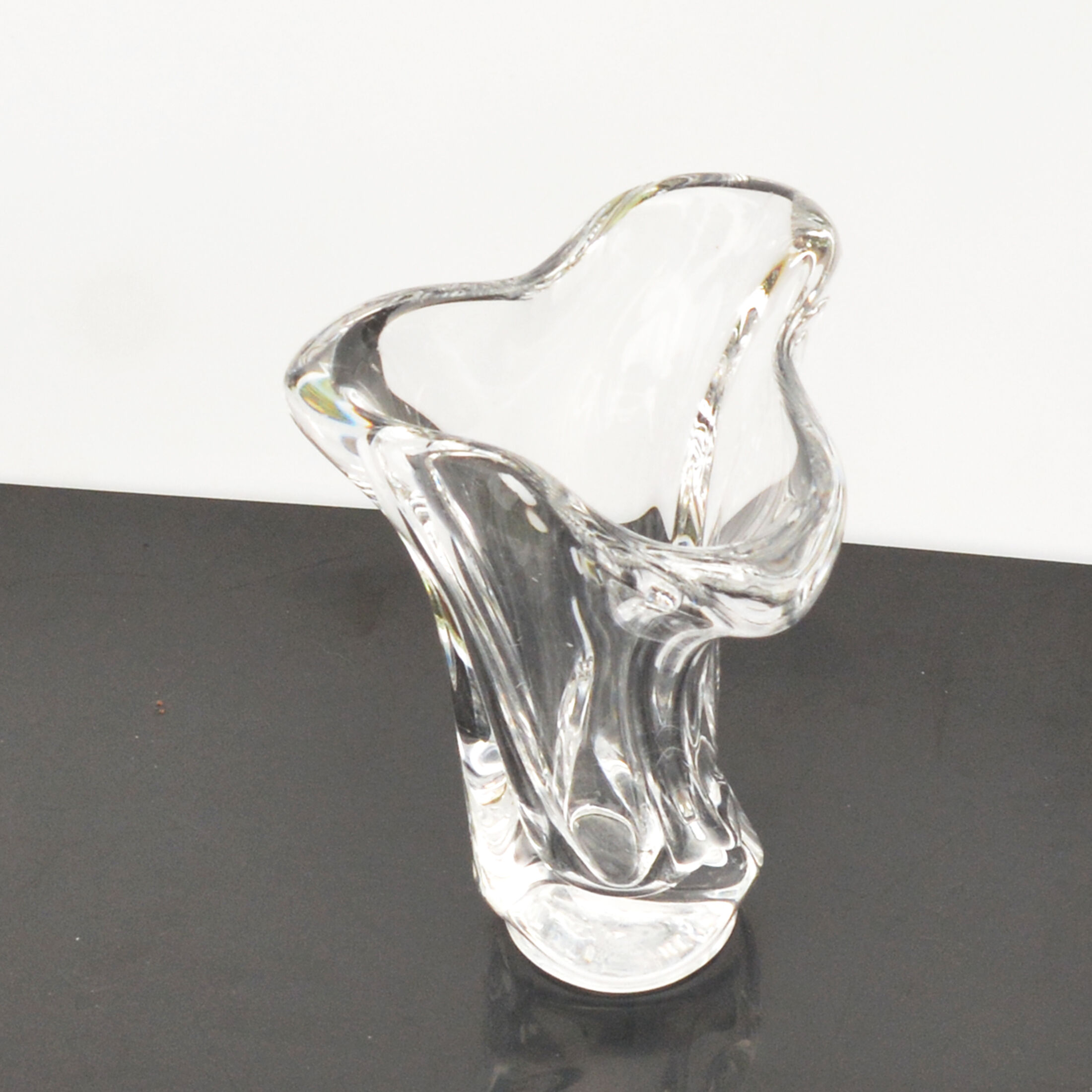 Crystal Vase, Art Vannes, France, 1970s