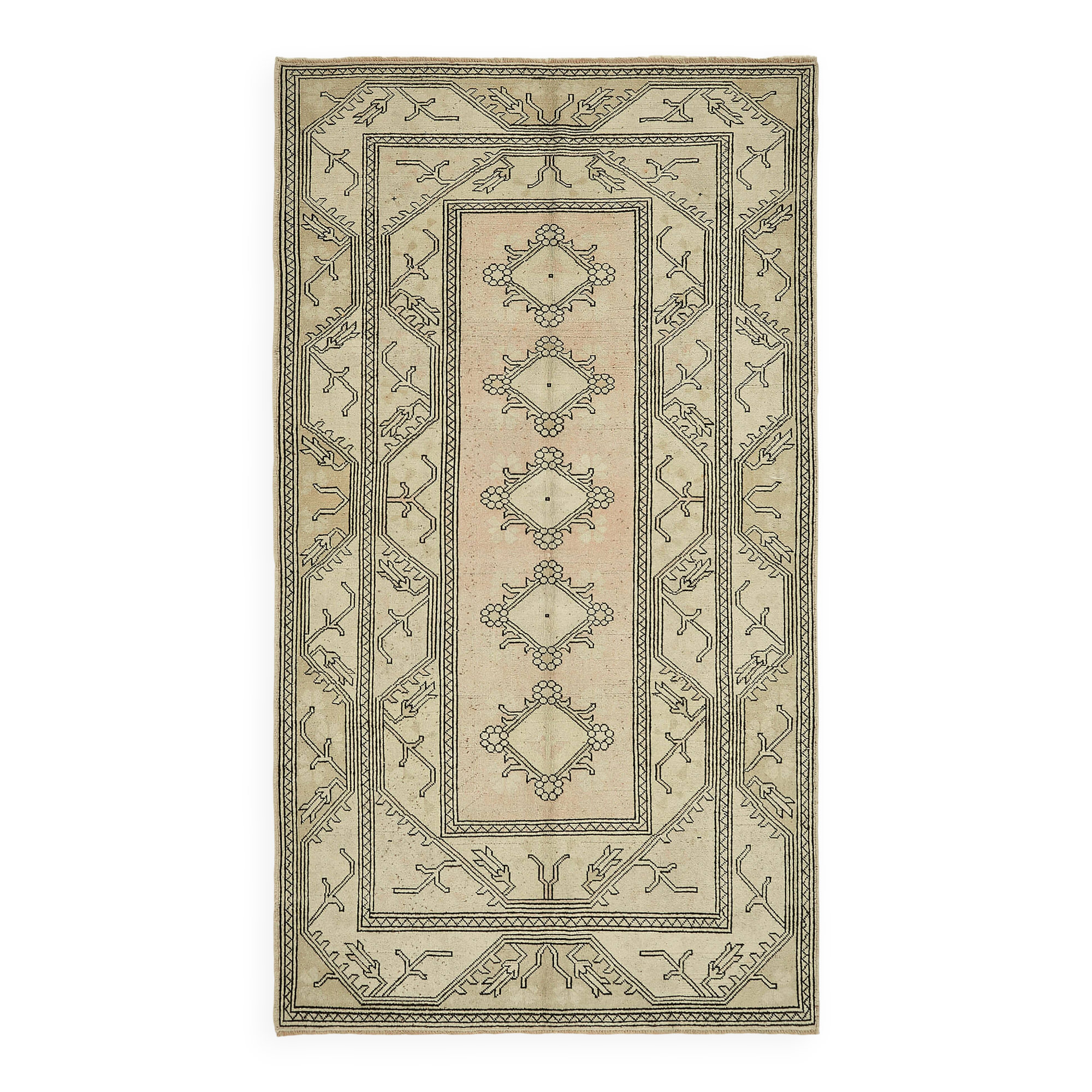 Turkish Vintage Anatolian Rug 164 cm x 290 cm