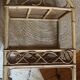 Vintage rattan trolley on wheels
