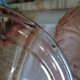 Dish and its pressed glass cloche