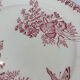 Old pink ironstone plate Onnaing | French earthenware