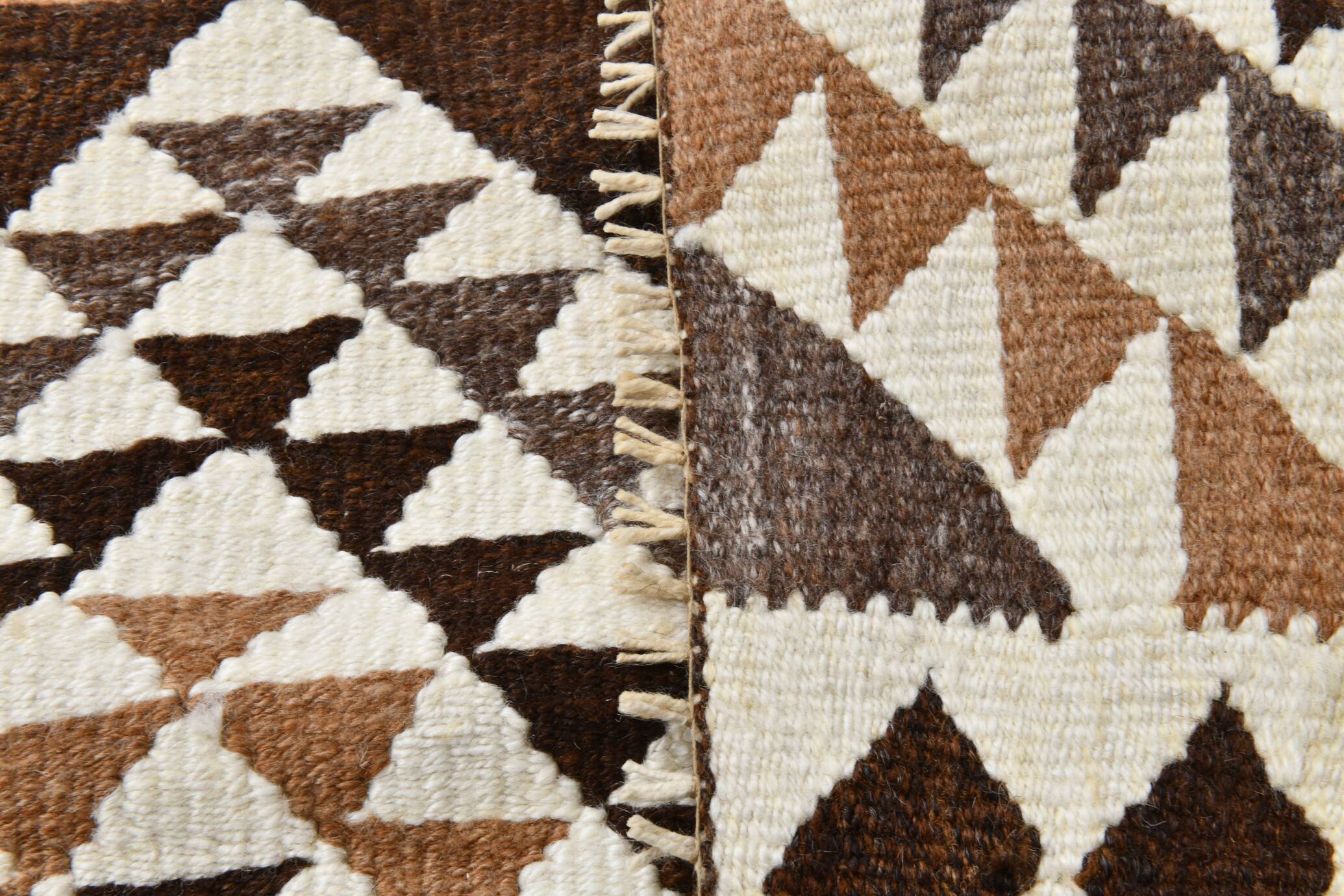 3x10 Brown Beige Persian Kilim Runner Rug, 97x324Cm