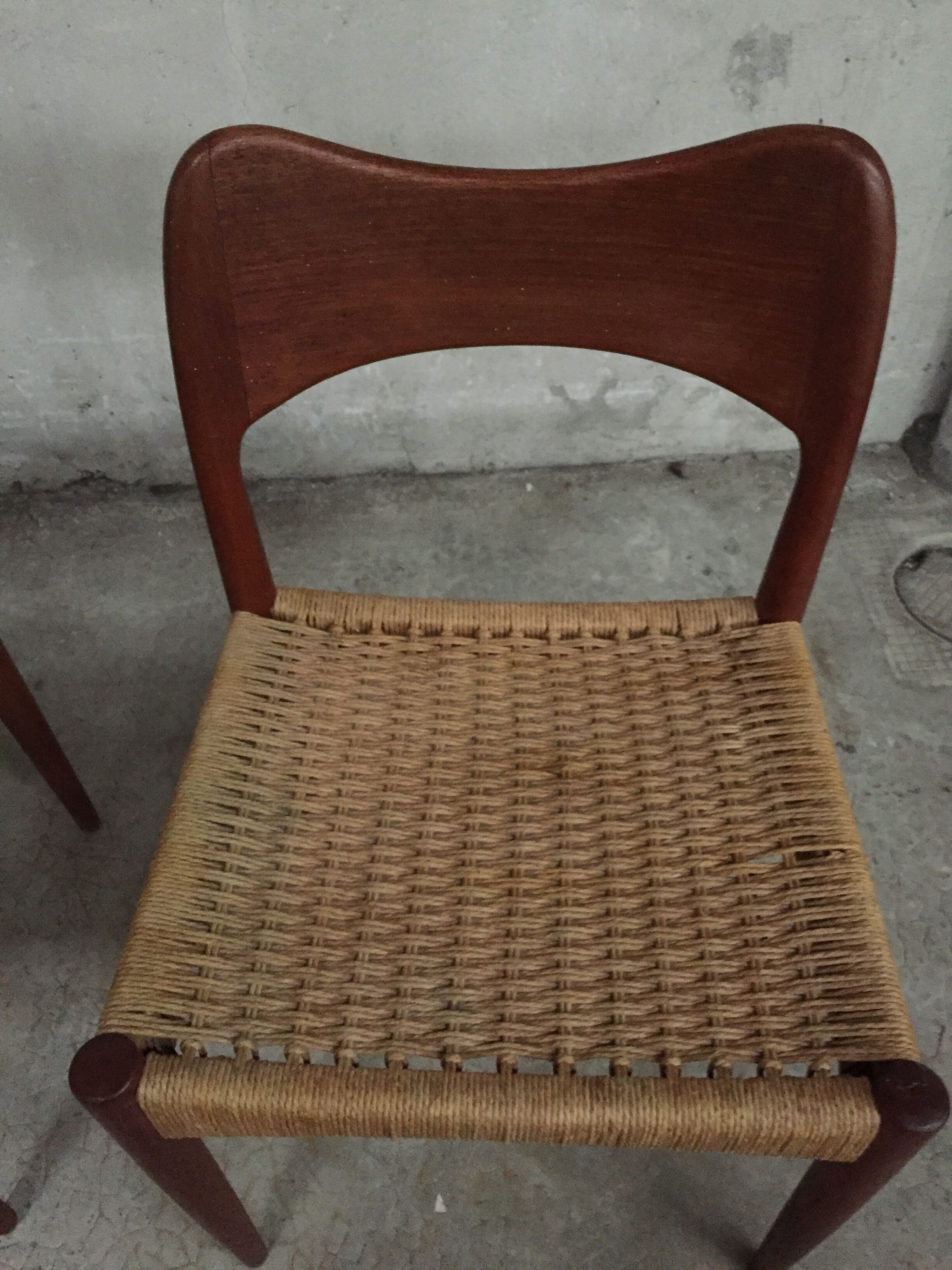 Set of 6 scandinavian chairs Niels Möller O