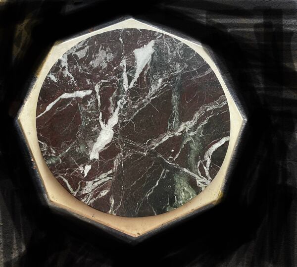 Table appoint dessus marbre vintage TBE