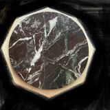 Side table with vintage marble top TBE