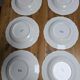 Lot of 6 deep plates Gien with blue patterns in perfect condition.