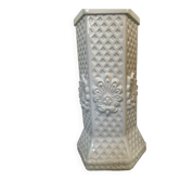Vintage cracked ceramic umbrella stand