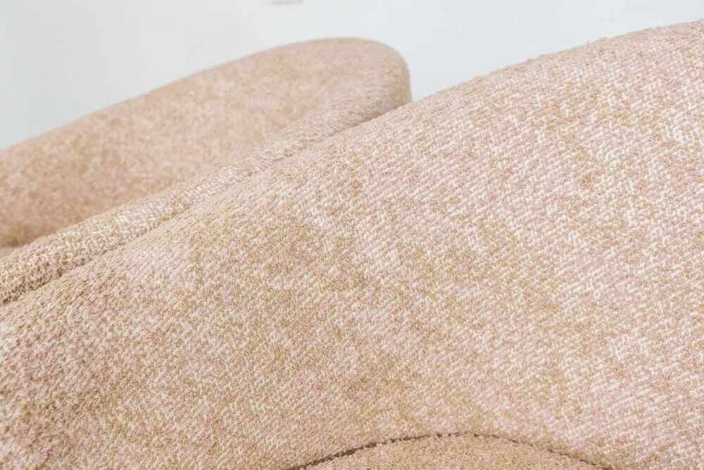 Pink Vintage Shell Armchairs From Lfm, Poland, 1970s, Set Of 2