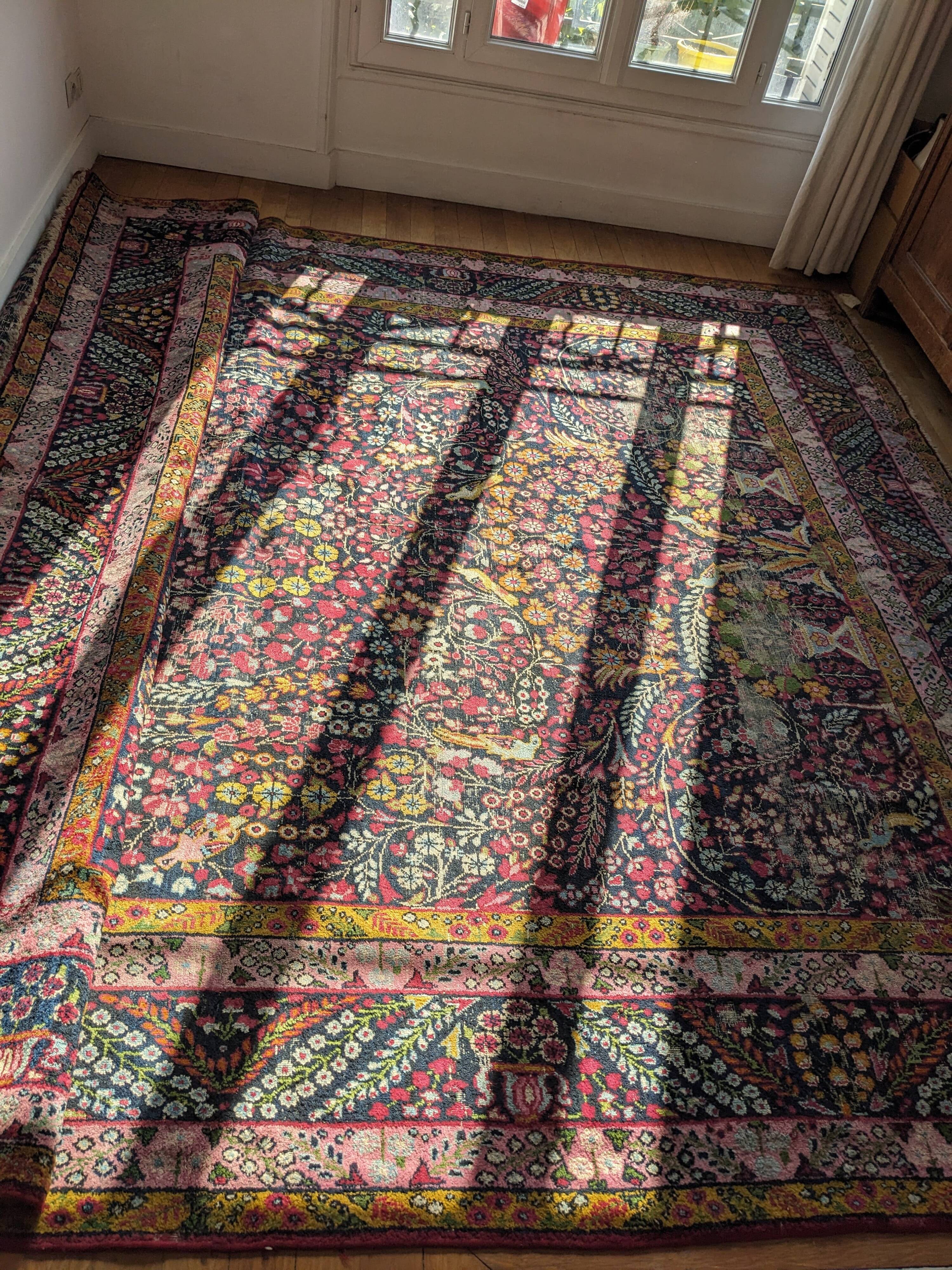 Tabriz carpet, north-west of Iran around 1970.