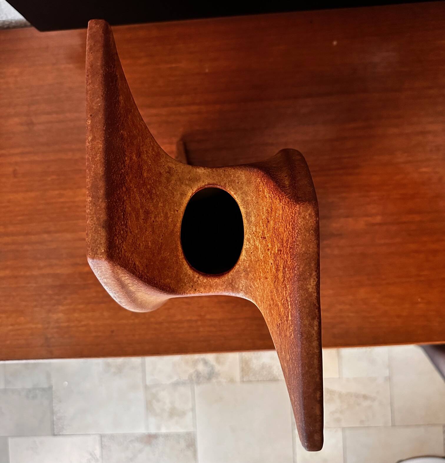 Sculptural vase by Roberto Rigon for Bertoncello cermamiche d'arte