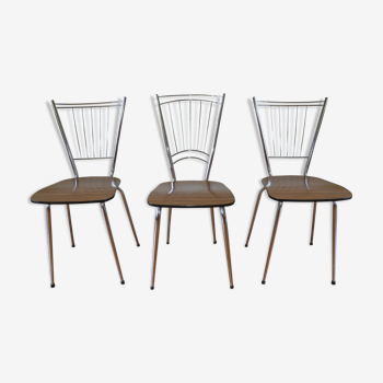 Set of 3 chairs in formica