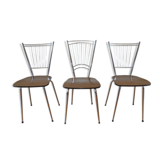 Set of 3 chairs in formica