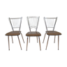 Lot de 3 chaises en formica