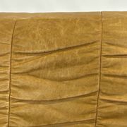 Mid-Century living room sofa in cognac , small model design