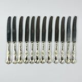 Antique silver cutlery, Italy, 1960s, set of 51.