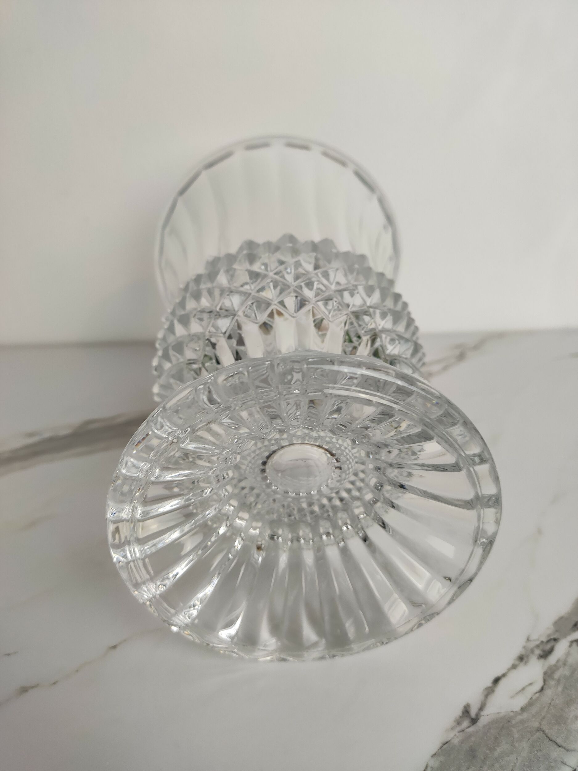 Medici carved crystal vase