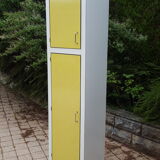 Vintage storage cabinet formica yellow
