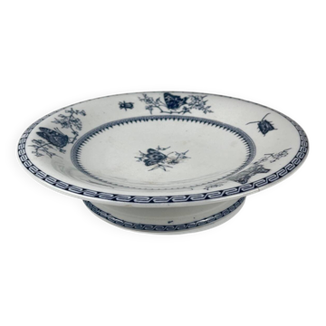 Low blue "Butterfly" compote dish by Minton & co, England, 19th century