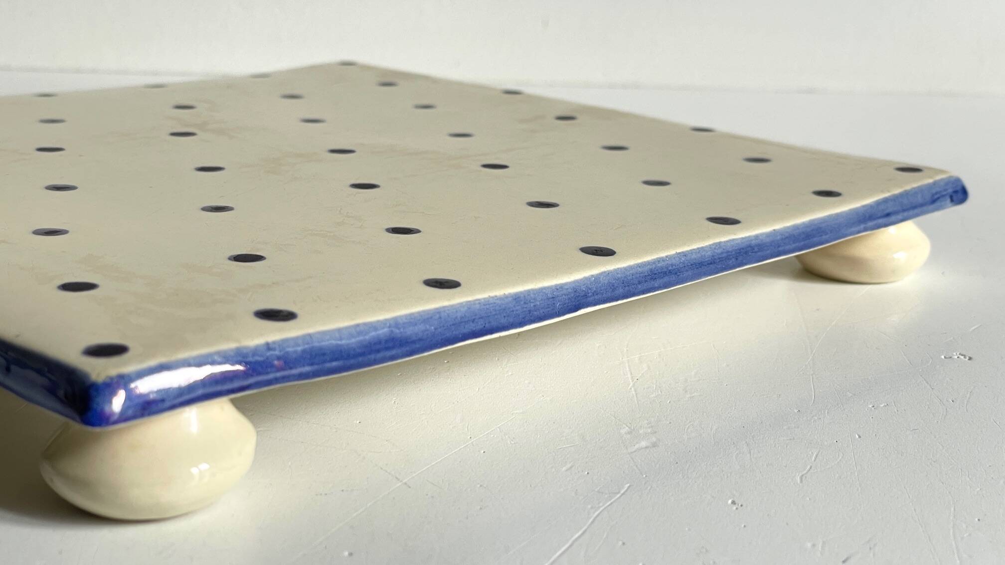 St Clément Vintage Polka Dot Ceramic Trivet