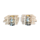 Lamps / chrome and plexiglass appliques