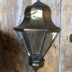 Old brass wall lamp + glass + vintage mirror back
