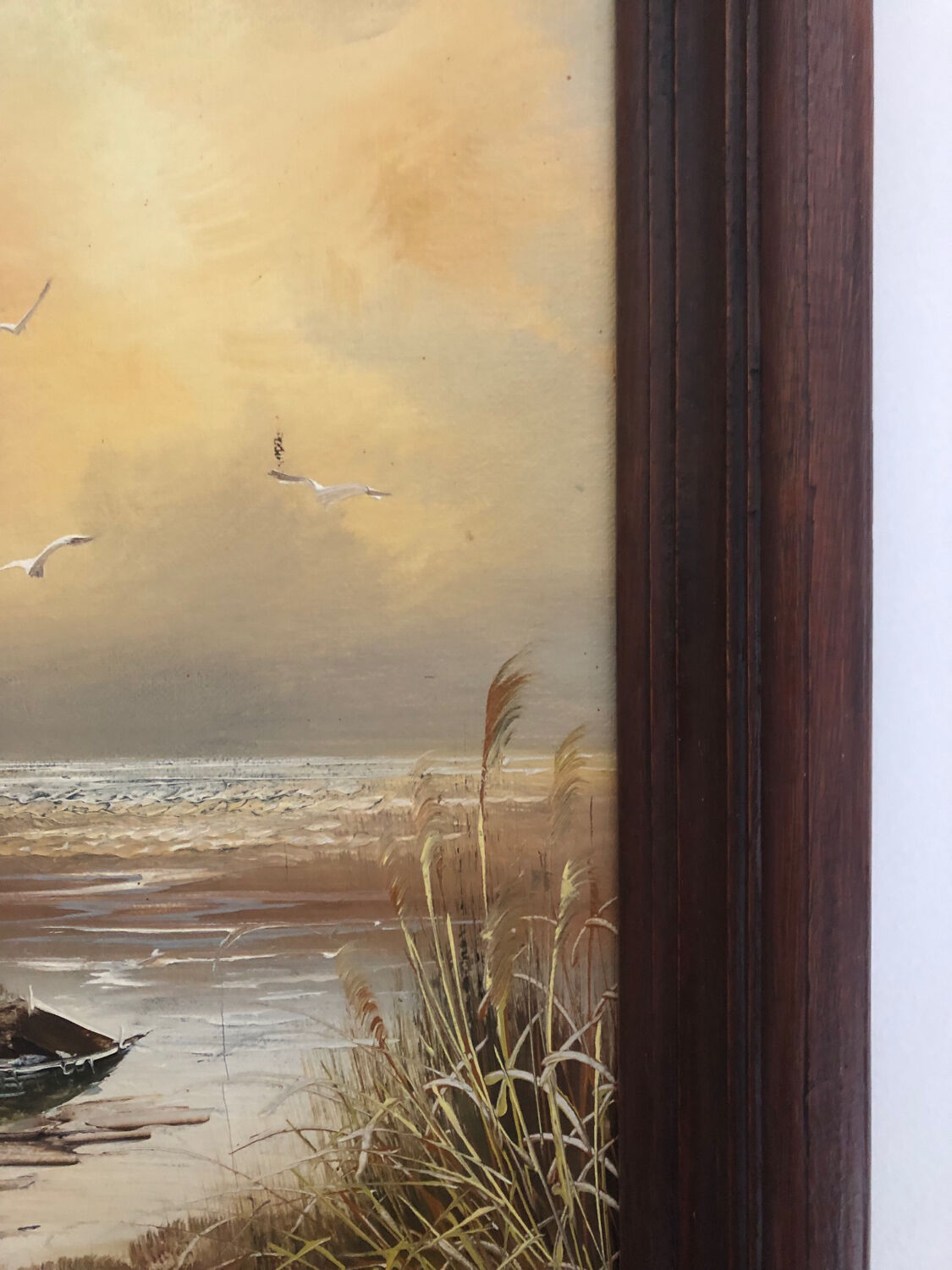 Oil on marine canvas