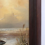 Oil on marine canvas