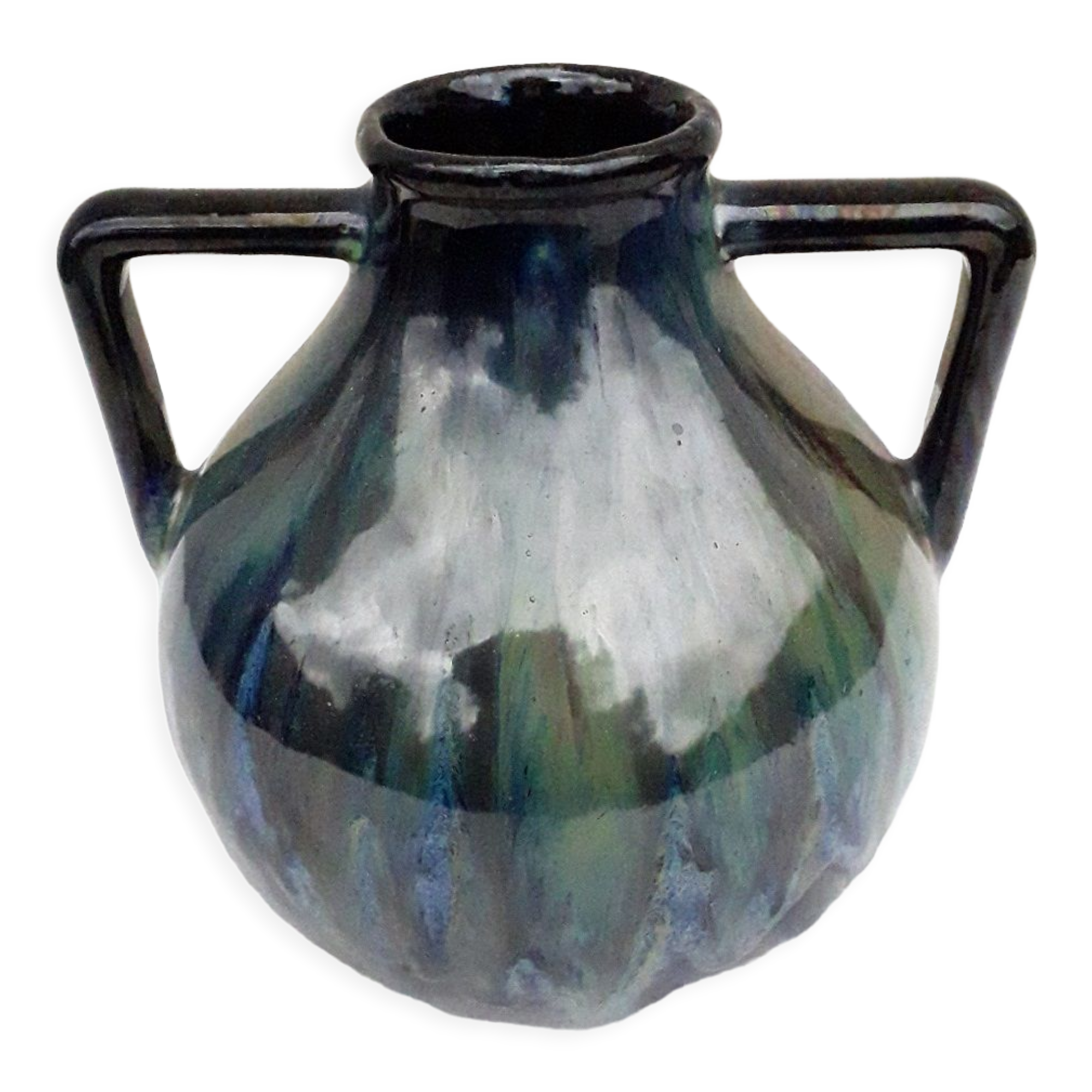 Signed stoneware vase