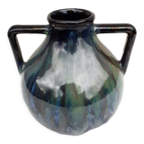 Signed stoneware vase