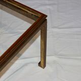 Rectangular gold wrought iron coffee table on sheet, Ramsay House