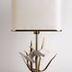 Lampe de table avec des cygnes en vol