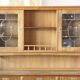 Vintage 1970 Danish Brutalist Light Oak Dining Cabinet, Henning Kjærnulf style
