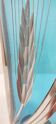 Blue and silver crystal vase. France 1950s.