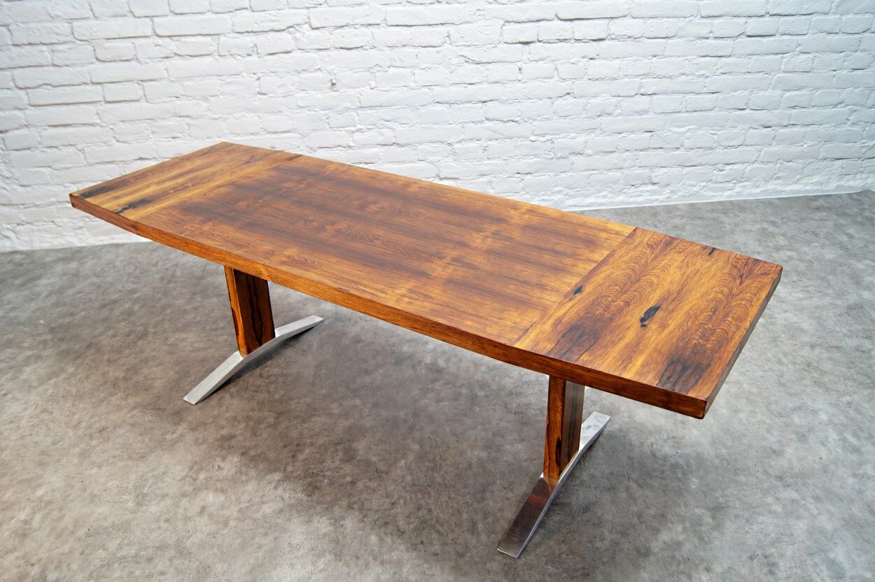 Vintage adjustable rosewood dining or coffee table from K&G, 1960s