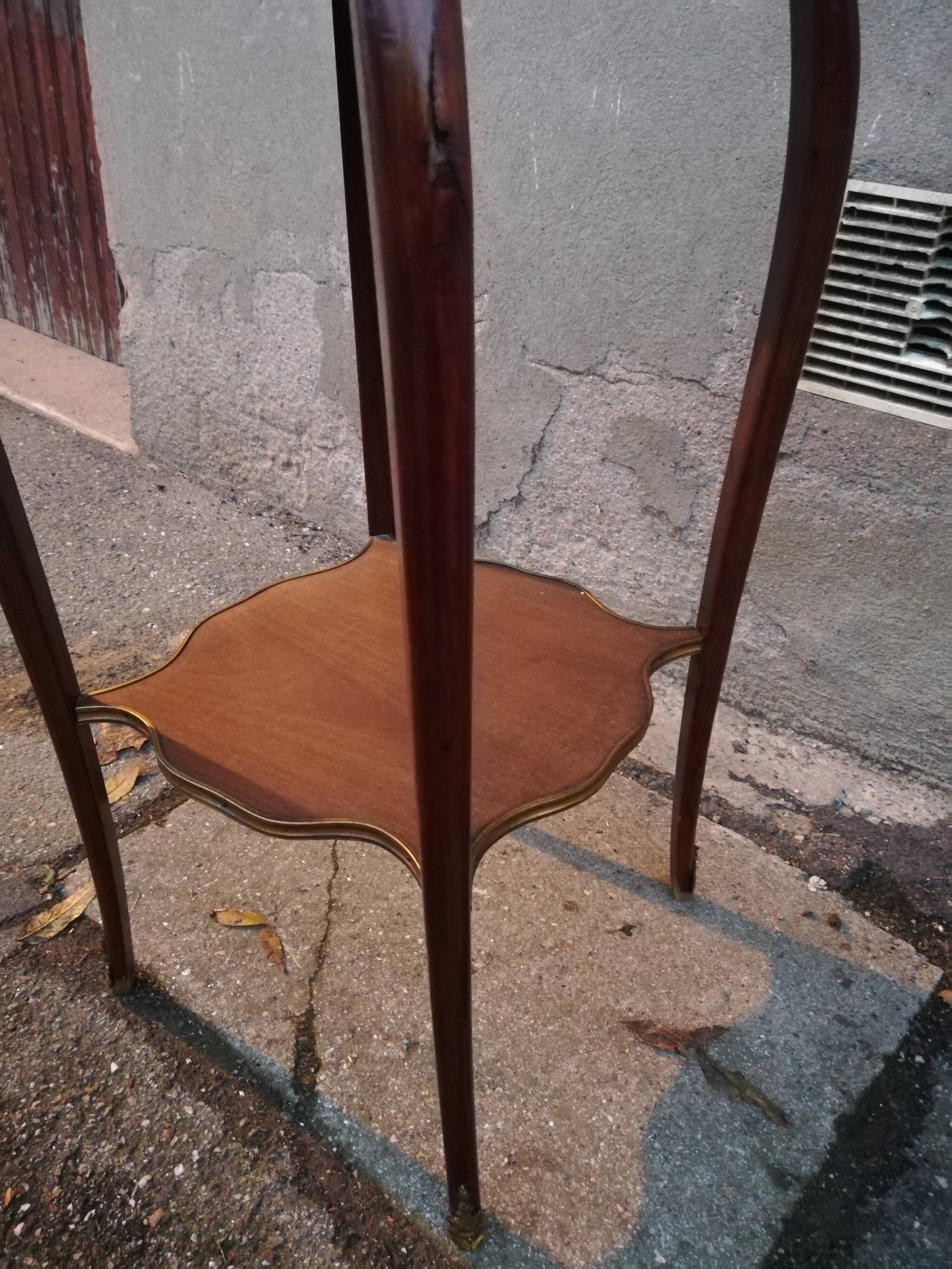 Side table old pink marble